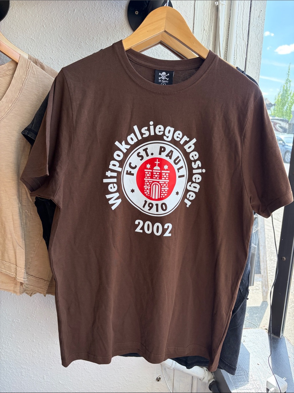 FC St. Pauli Brown Logo Tee - Men's 2002 World Cup